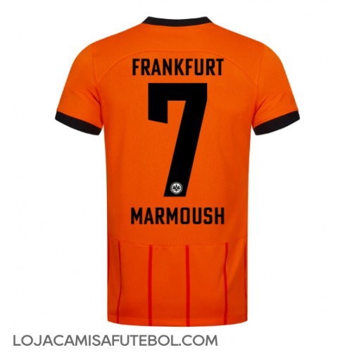 Camisa de Futebol Eintracht Frankfurt Omar Marmoush #7 Equipamento Alternativo 2024-25 Manga Curta